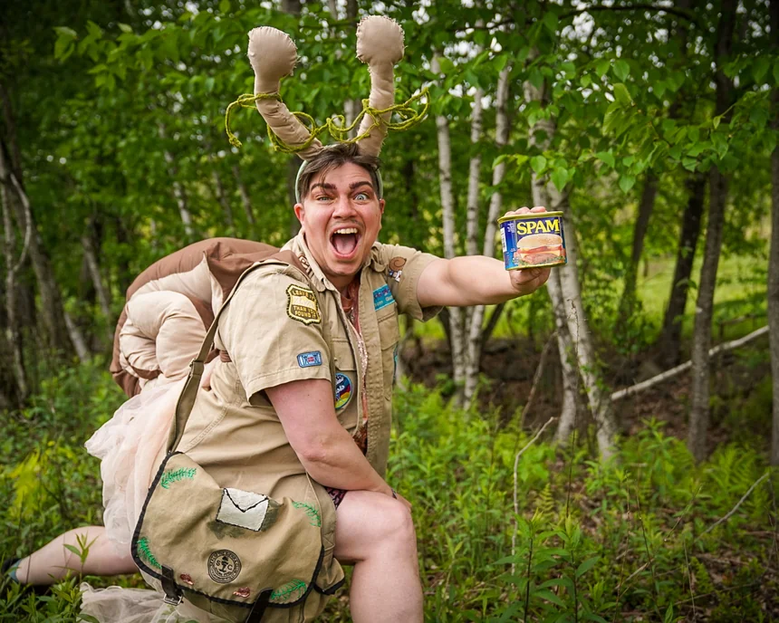 Wild SPAM found growing in open camping