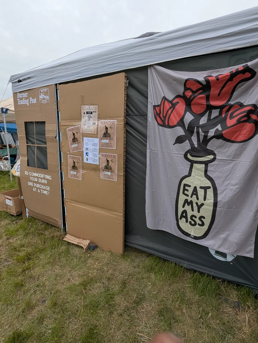 Tensions flare over commodification at the Burner Trading Post